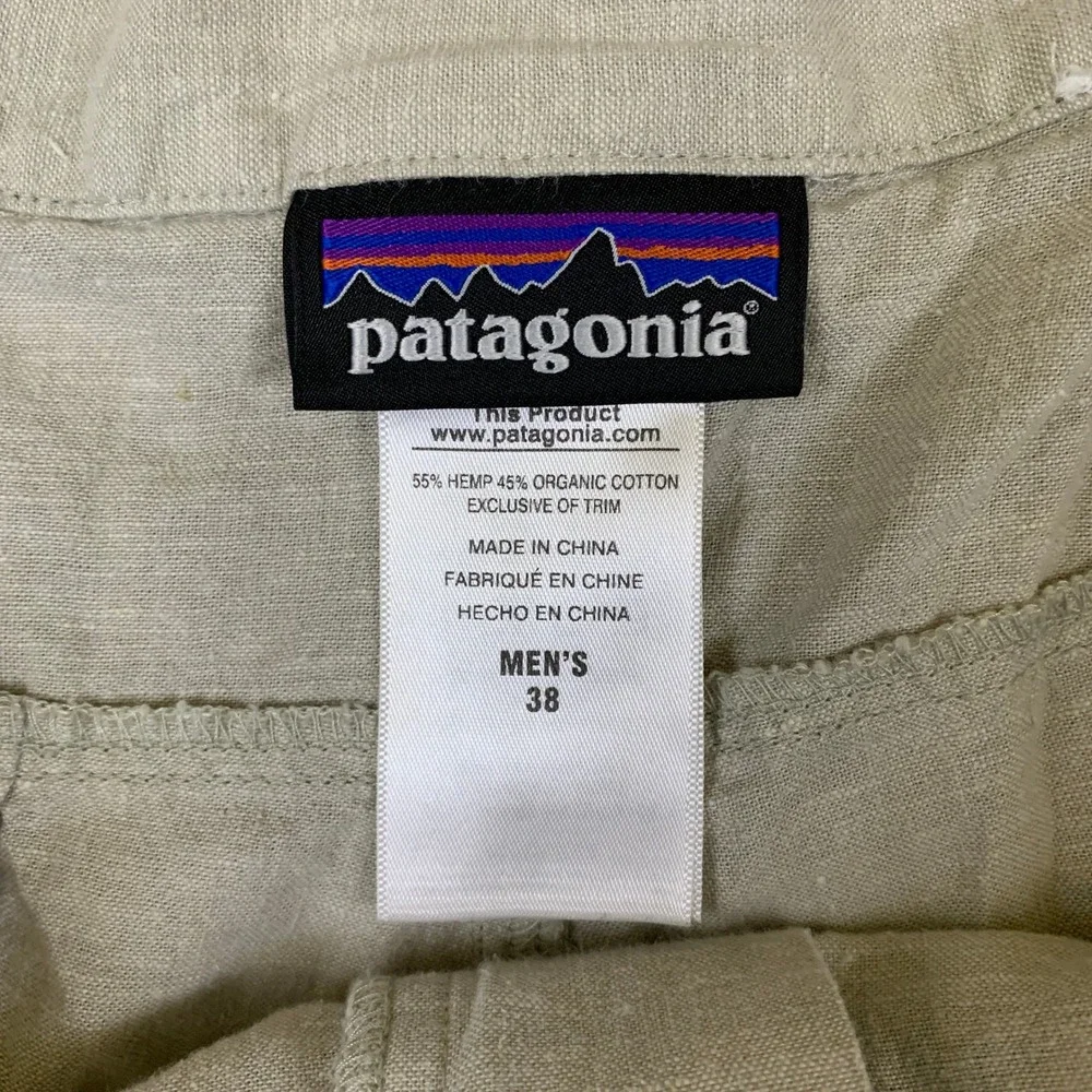 Patagonia Men's Hemp Organic Cotton‎ Shorts Gray 38 STY57735 SP15 CSTN